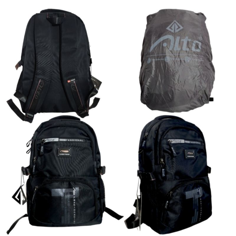 Tas ransel - daypack - backpack - sekolah - kerja  laptop Alto 79333 - 79433 original free rain cover