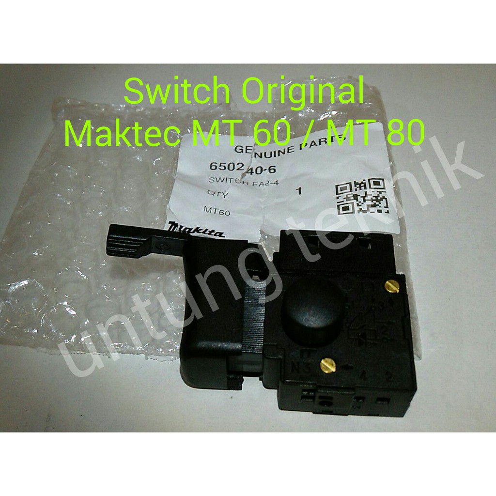 Switch / saklar Mesin Bor Maktec Mt 60 / MT 80 Original WarungTek