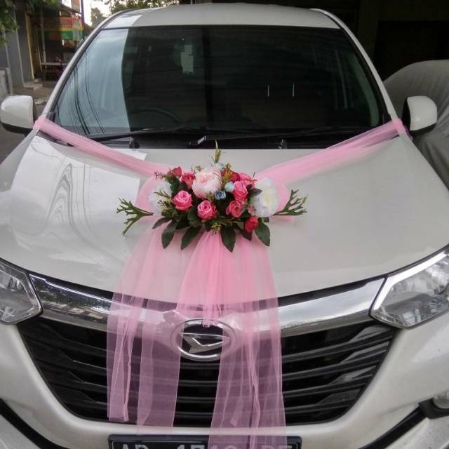 Dekorasi Mobil Pengantin Wedding Car Decoration Hiasan Mobil Shopee Indonesia