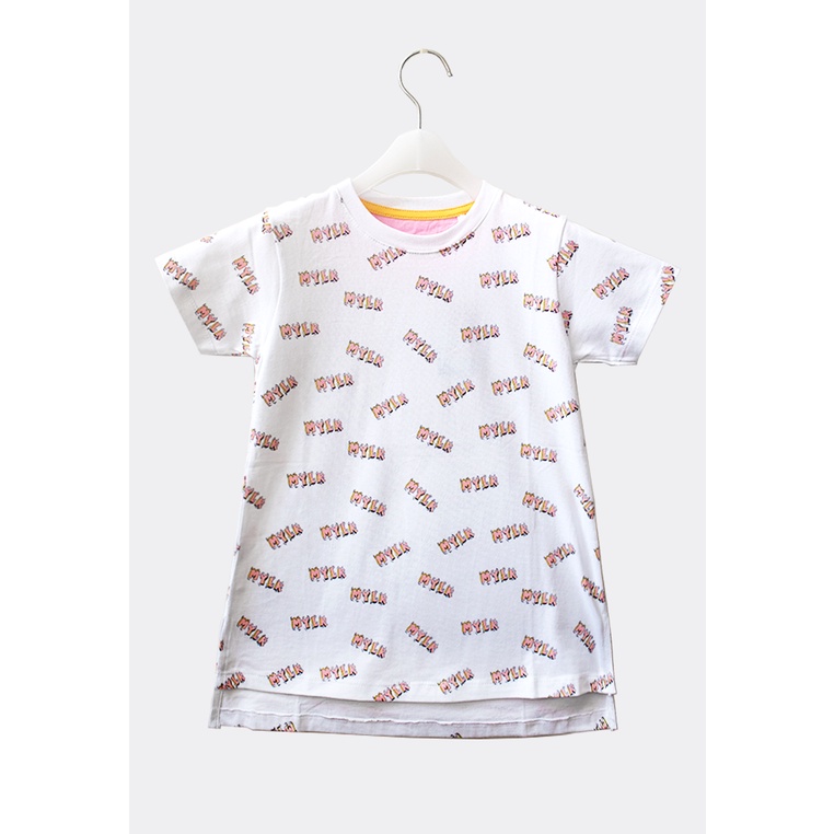 MYLK By Rafathar Dress Midi Tangan Pendek Print Mylk