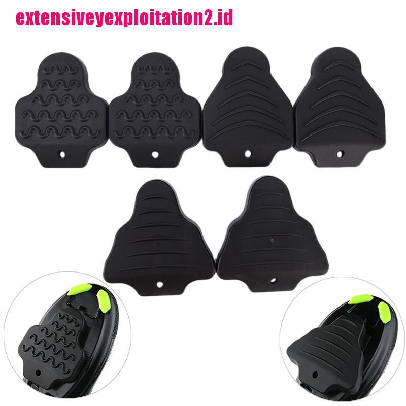 &lt; E2id &amp; &gt; 1 Pasang Cleat Pedal Sepeda Bahan Karet Untuk SPD-SL / LOOK KEO