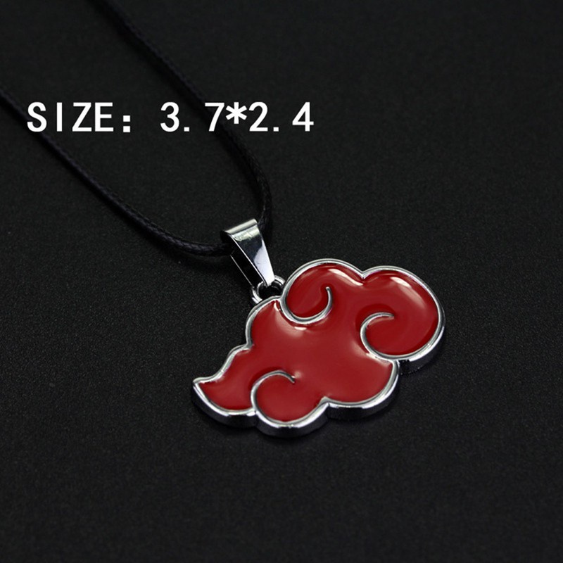 Anime Naruto Sasuke Itachi Akatsuki Cloud Red Pendant Necklace Jewelry New