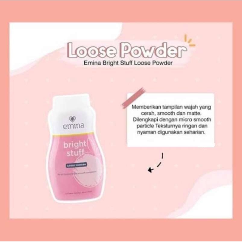 Emina Bright Stuff Loose Powder 55 gr / Emina Bright Stuff Series / Emina Bright Stuff