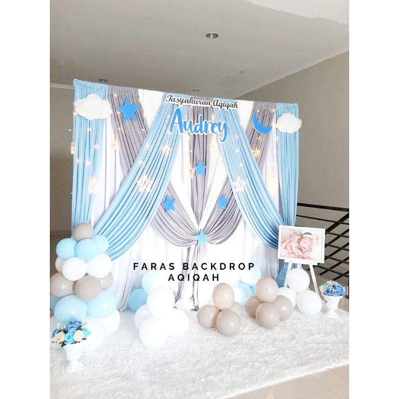 backdrop aqiqah/khitan/ultah murah