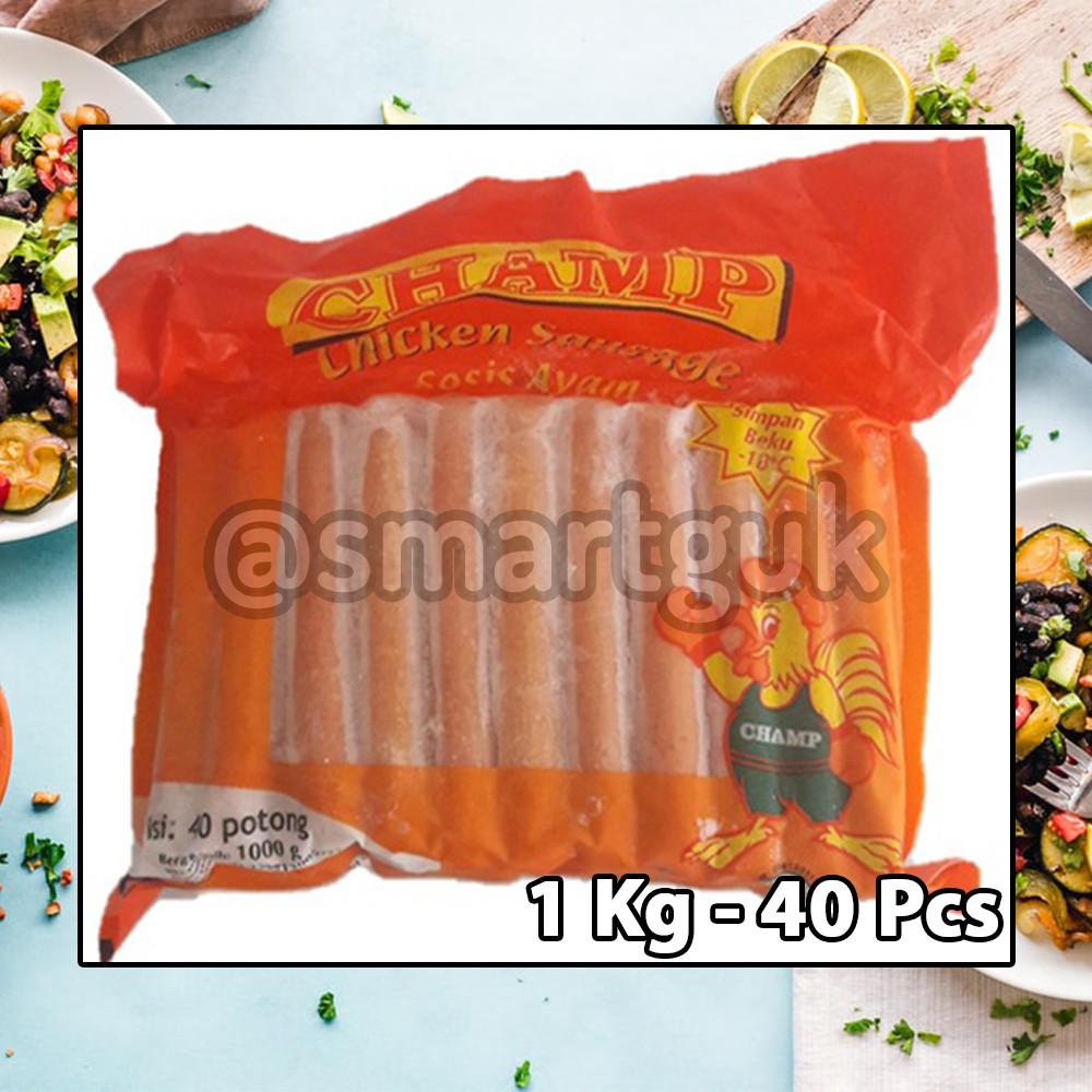 

CHAMP Sosis Ayam 1 Kg Isi 40 Potong Chicken Sausage Champ