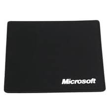 Mousepad logo Microsoft Hitam Polos