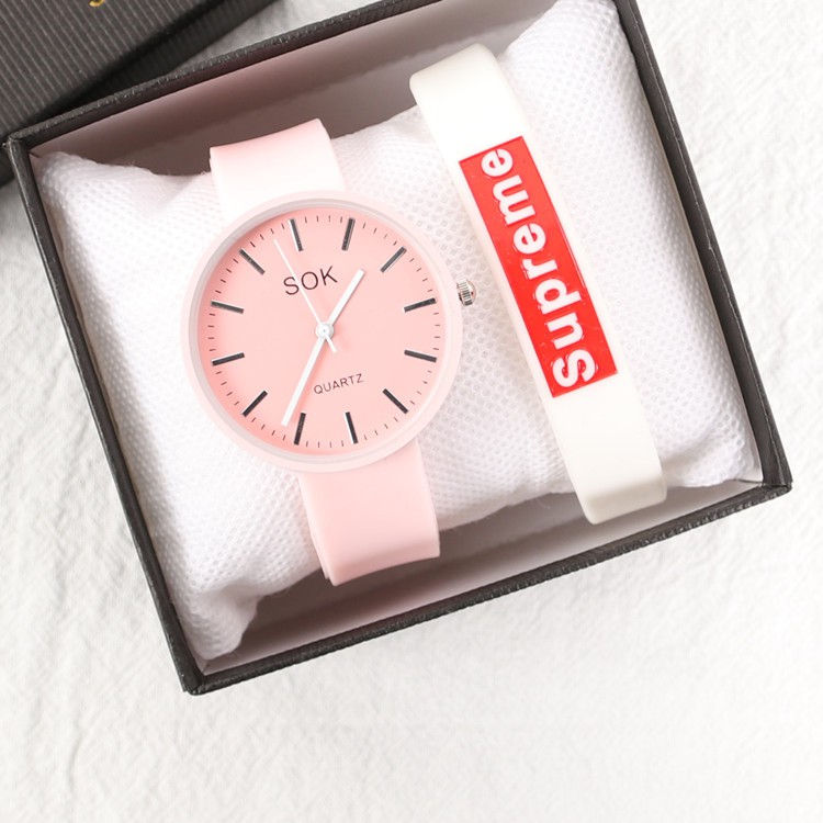 Watchyou  Jam Tangan Wanita Korean Simple Fashion Casual Jelly Men And Women Watches