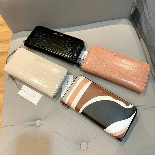 Domper CK long croco wallet ori