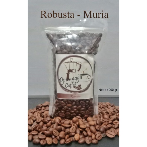 

Kopi Robusta Muria Biji Natural Proses 200 Gram