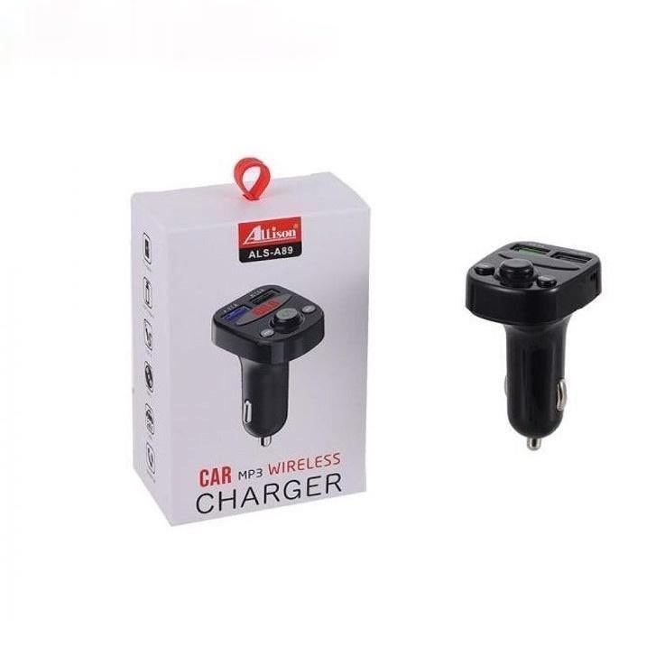 FM Modulator MP3 Mobil Bluetooth Charger dual usb car Adapter saver Allison ALS A89