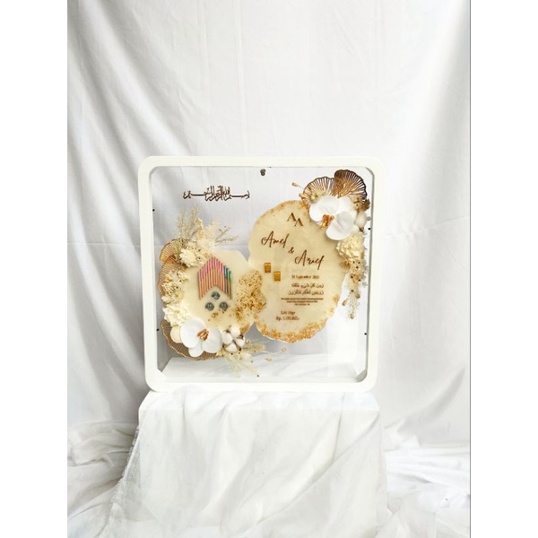 Custom Mahar Premium Resin Coaster | Mahar Resin | Resin Art| Bingkai Mahar