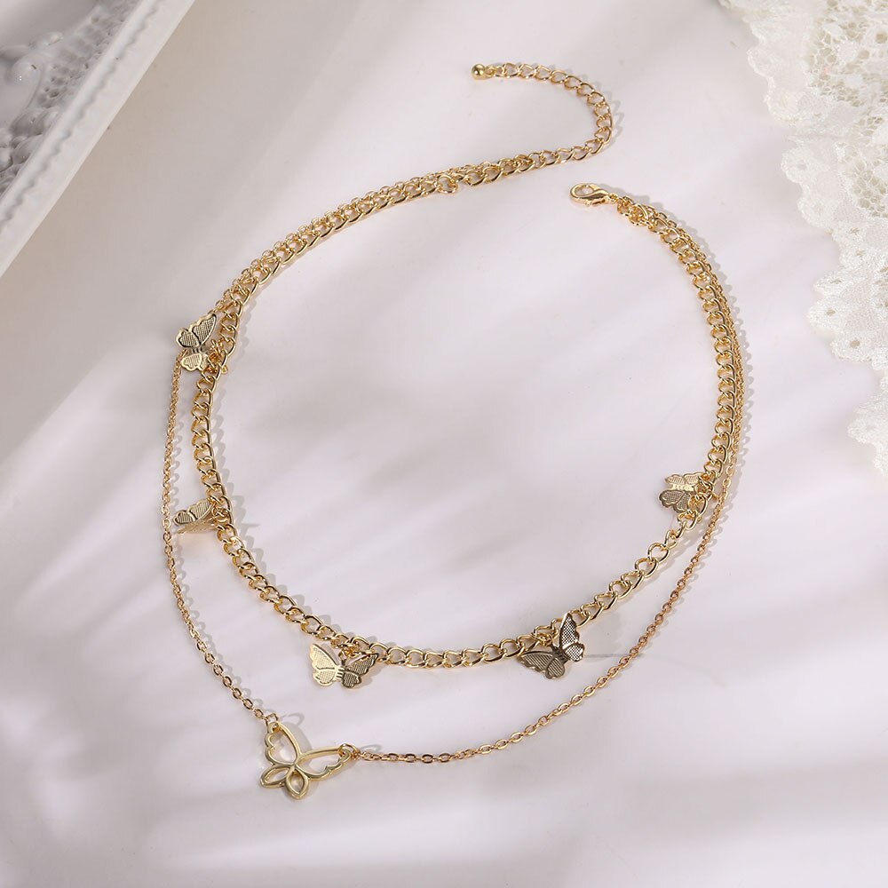 BUTTERFLY BUTTERFLY Kalung Choker Wanita Desain Kupukupubintang Untuk Pestahadiah 2020