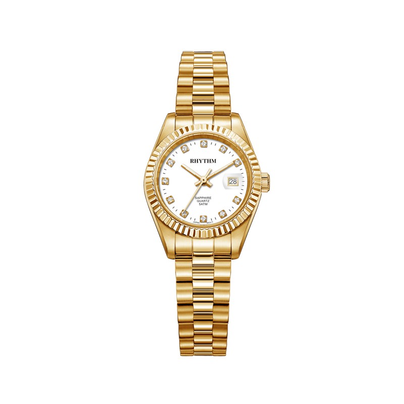Rhythm RQ1610S05 Jam Tangan Wanita Stainless Steel