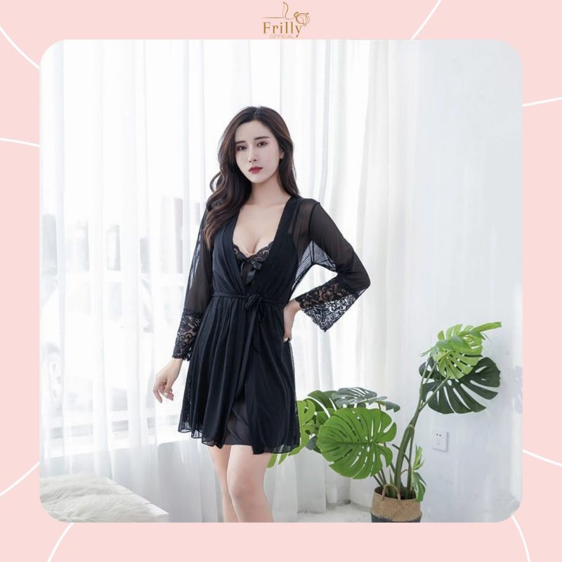 SELENA KIMONO SET / LINGERIE SET / BABYDOLL / NIGHTGOWN / SLEEPWEAR