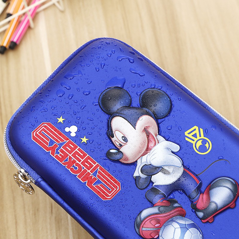 Ready STOCK Baru Disney 3D Tahan Air Kapasitas Besar EVA pen case