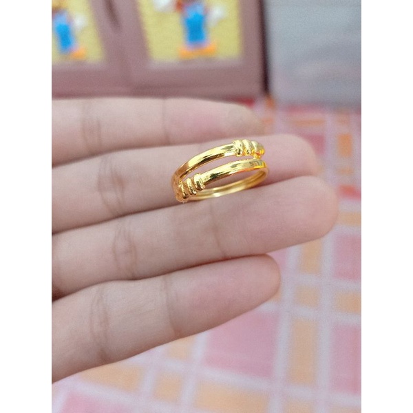 CINCIN SPIRAL PERAK 925 LAPISAN MAS ASLI