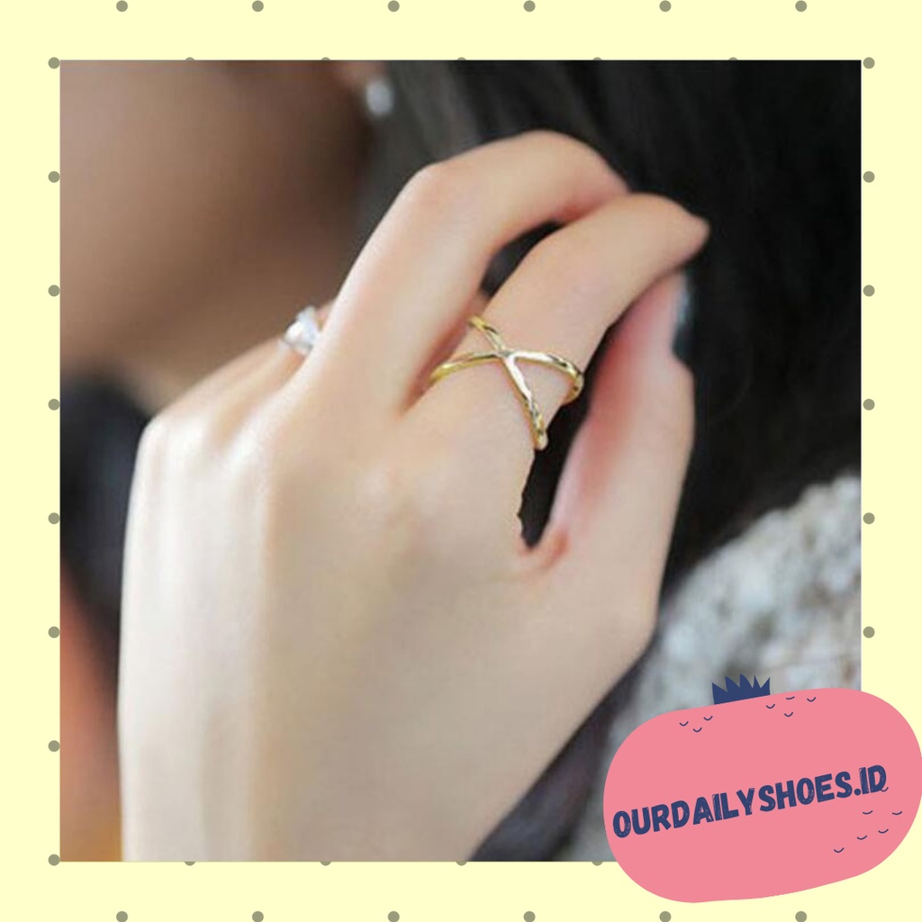 K30 Cincin Wanita Double Fashion keren