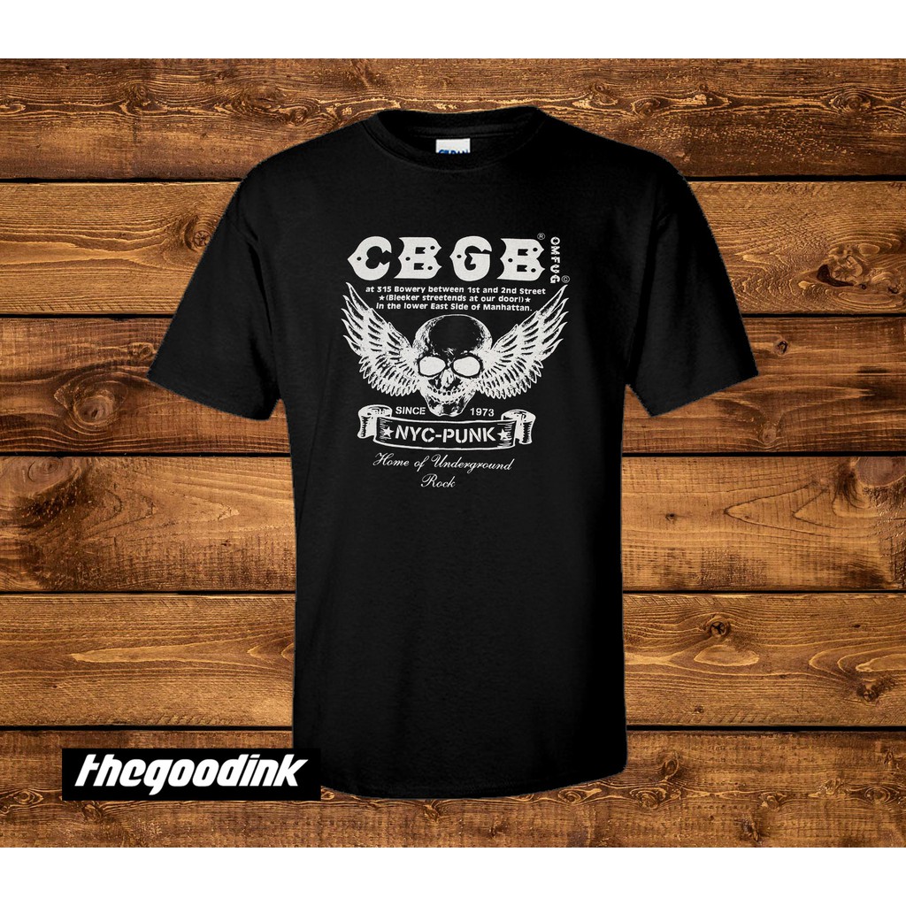 Kaos CBGB - The CBGB Logo 2 - Original Gildan T-shirt DTG Print