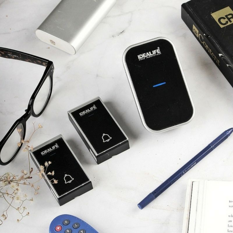 IDEALIFE IL292 ORIGINAL / Bel Pintu Bell Rumah Wireless Dua Remote IL-292 Garansi Resmi