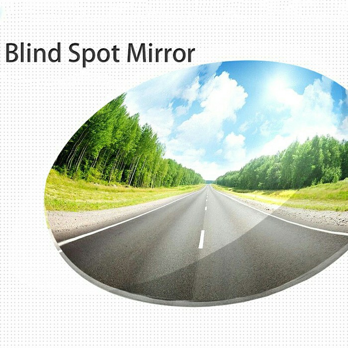 2Pcs Kaca Spion Mobil Tempel Cermin Blind Spot Mirror Car Putar 360