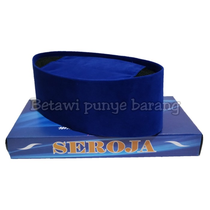 peci kopiah songkok biru polos