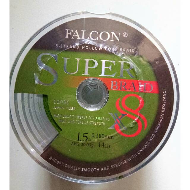 SENAR PE FALCON SUPER BRAID X8 NO 1.5