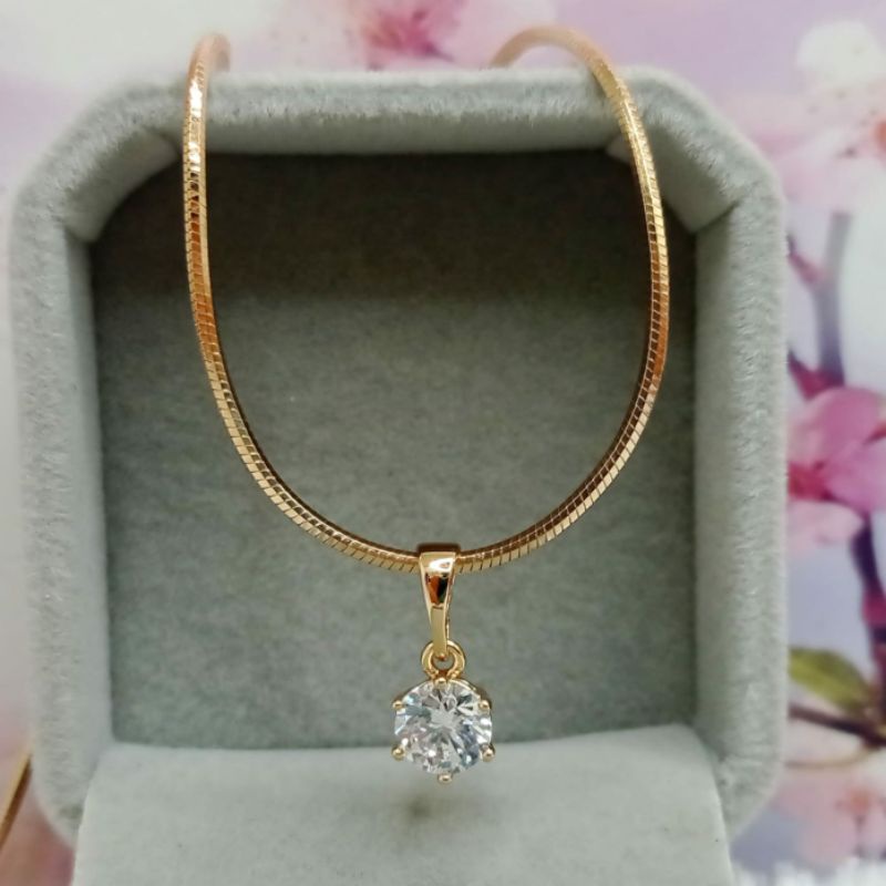 Anting Xuping / anting jepit mutiara oval