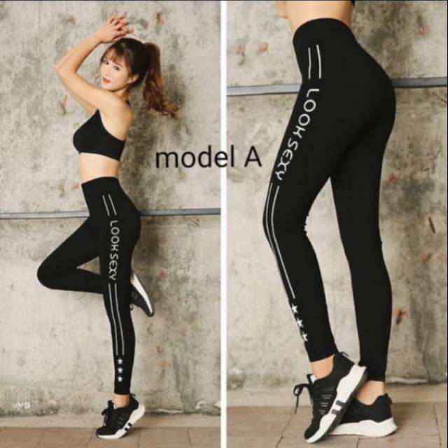 Legging Senam Sport Yoga Aerobik