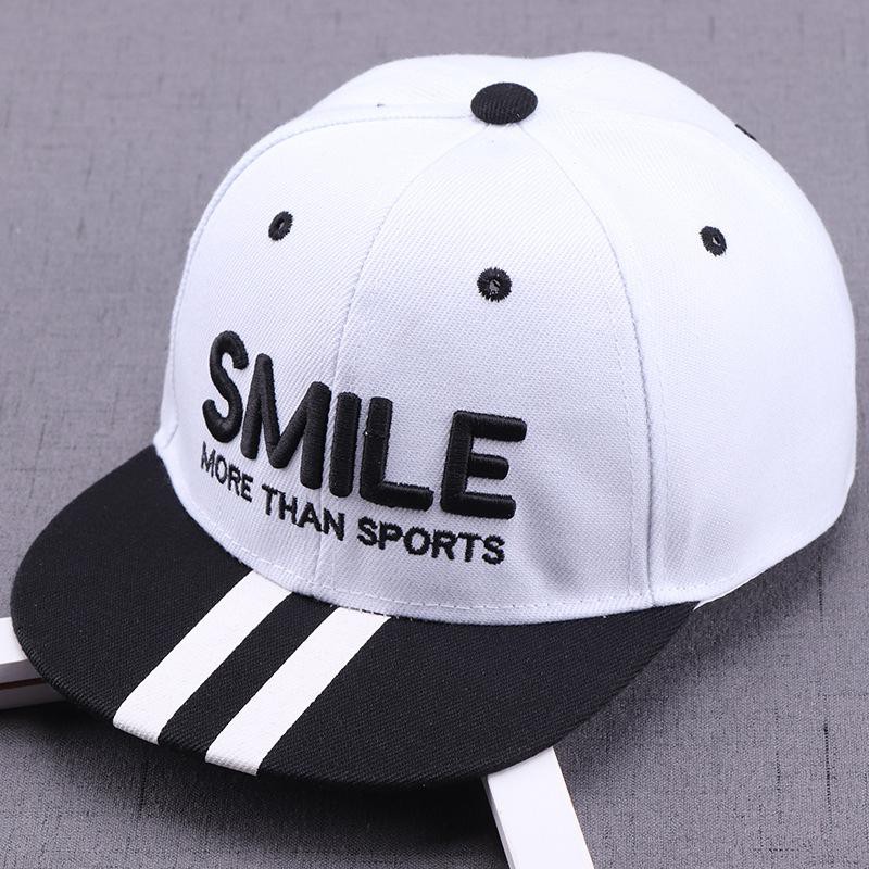 JOLIECOLLECTIONS.ID | TOPI ANAK FASHION HAT BORDIR TULISAN SMILE MORE THAN SPORTS UNISEX SNAP BACK-2