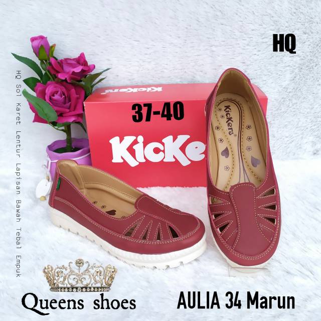 Sepatu flat wanita kickers AU34