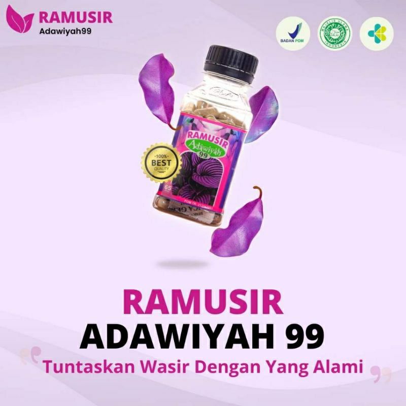 Kapsul Ramusir Adawiyah Original Herbalnya Wasir