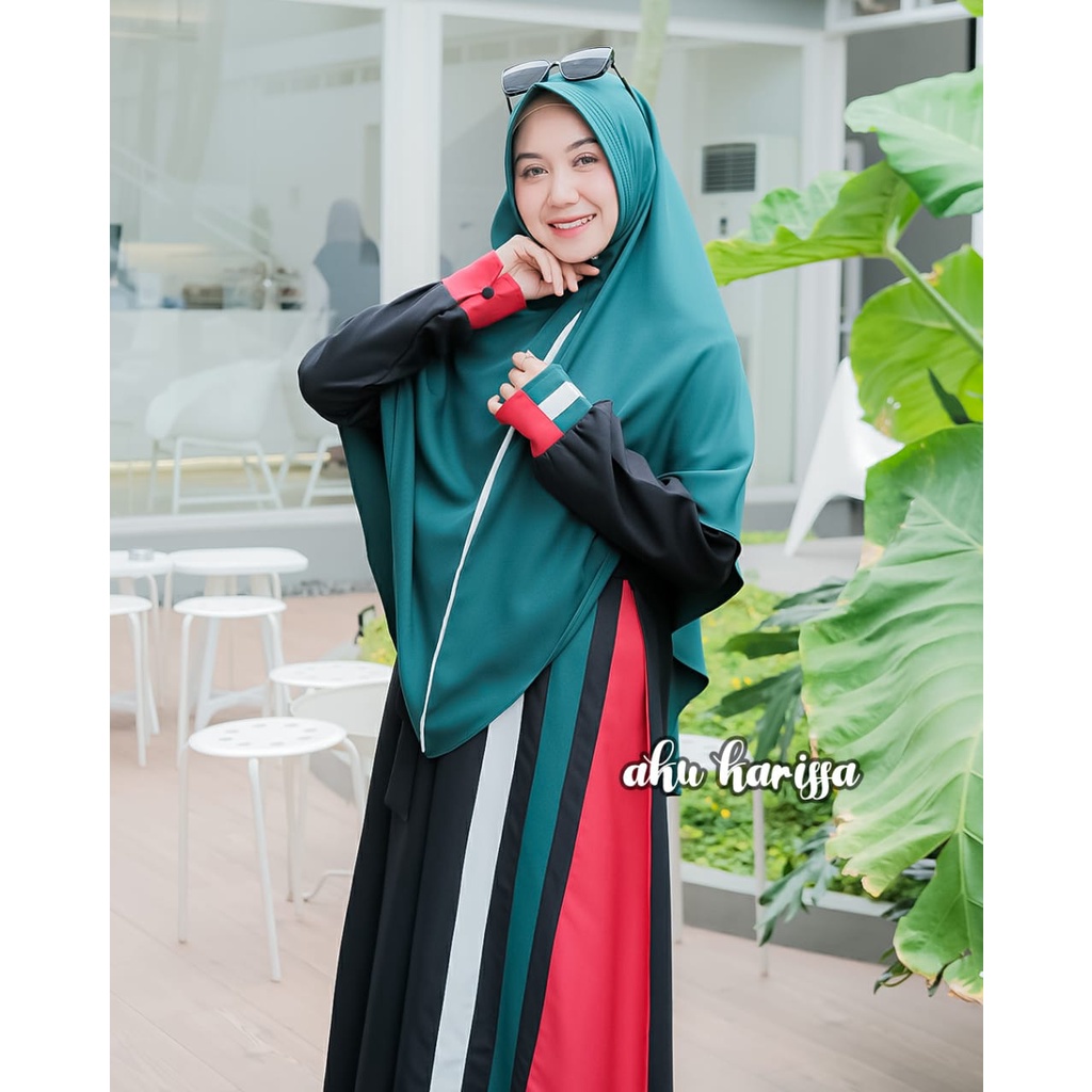 Gamis SET BERGO palestina Palestine palestin khimar syari muslim muslimah outfit muslim