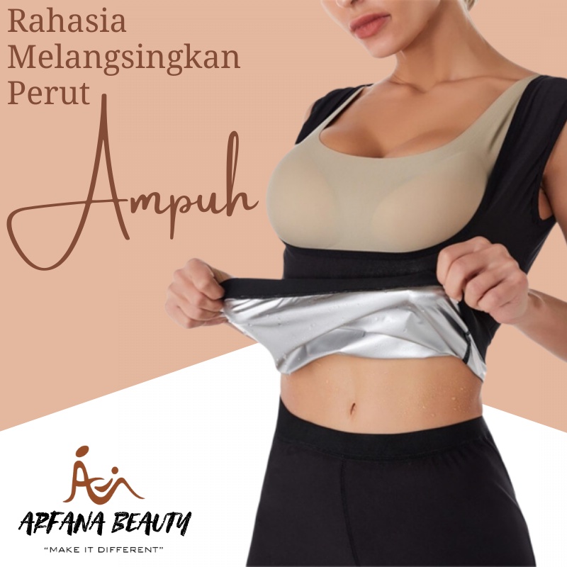 Korset Pelangsing Wanita Pengecil pembakar Perut lemak kaos olahraga slimming suit korset pelangsing