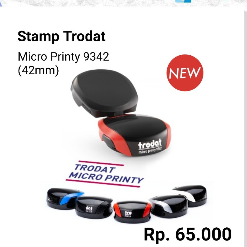 

Stamp / Stempel Trodat Micro Printy 9342 ukuran 42 MM