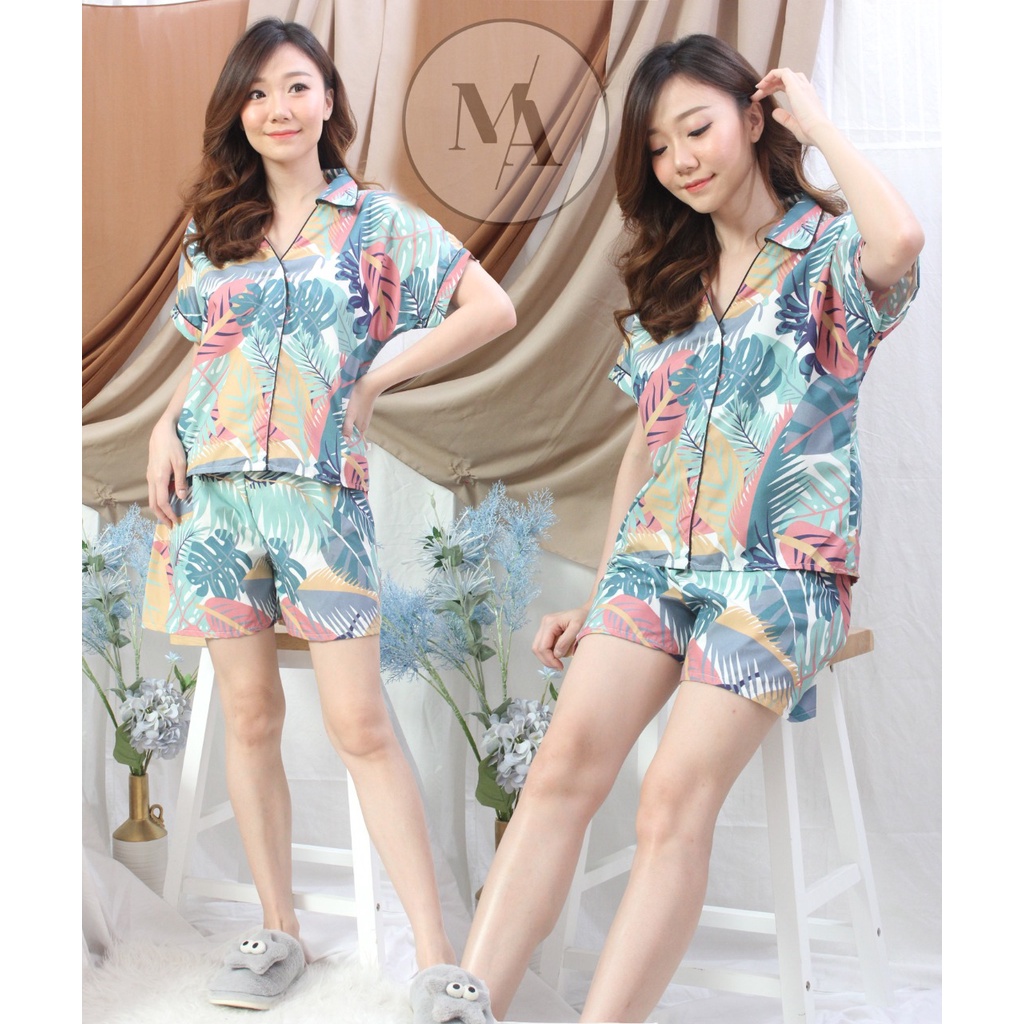 baju tidur wanita dewasa hotpants MA-1