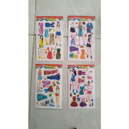 Mainan anak Paperdoll BP Bongkar pasang boneka kertas jadul jaman dulu 90an-Barbie lovely