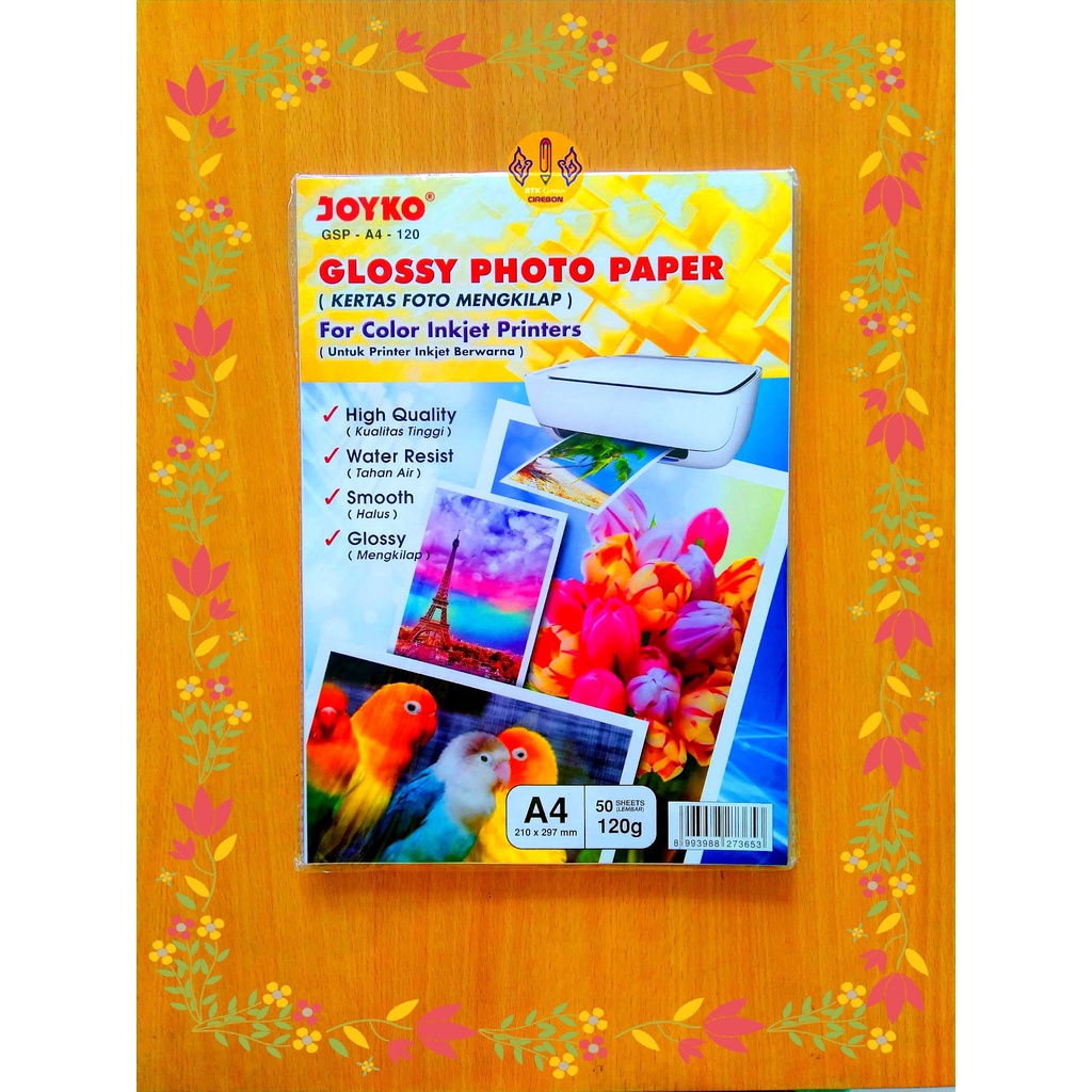 

Kertas Foto Mengkilap Joyko GSP A4 120 Glossy Photo Paper