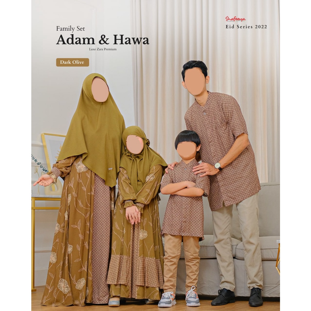Sarimbit baju lebaran Adam Hawa Shafeeya