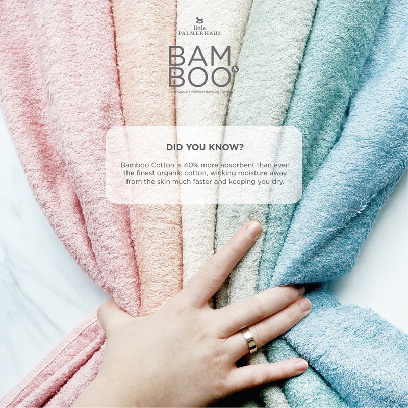 DINOANDBUNNY - Little Palmerhaus Bamboo Towel - Handuk Bayi Bam&amp;boo - Handuk Anak