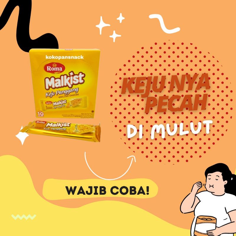 

Biscuit Mayora Biskuit Roma Malkist Keju Panggang