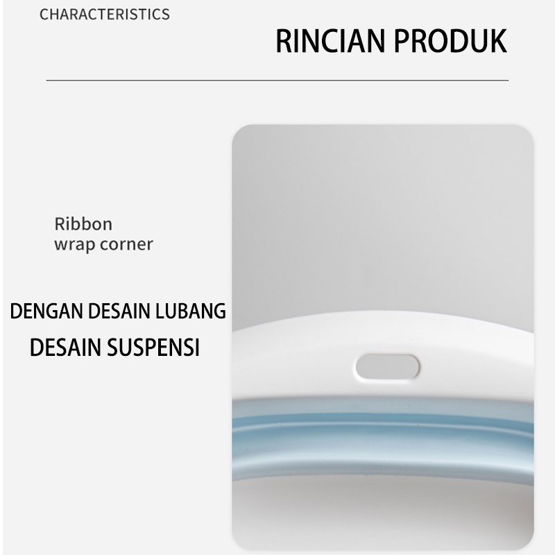 Portable Multifungsi Baskom Plastik  Lipat  Rumah Tangga Baskom Silikon