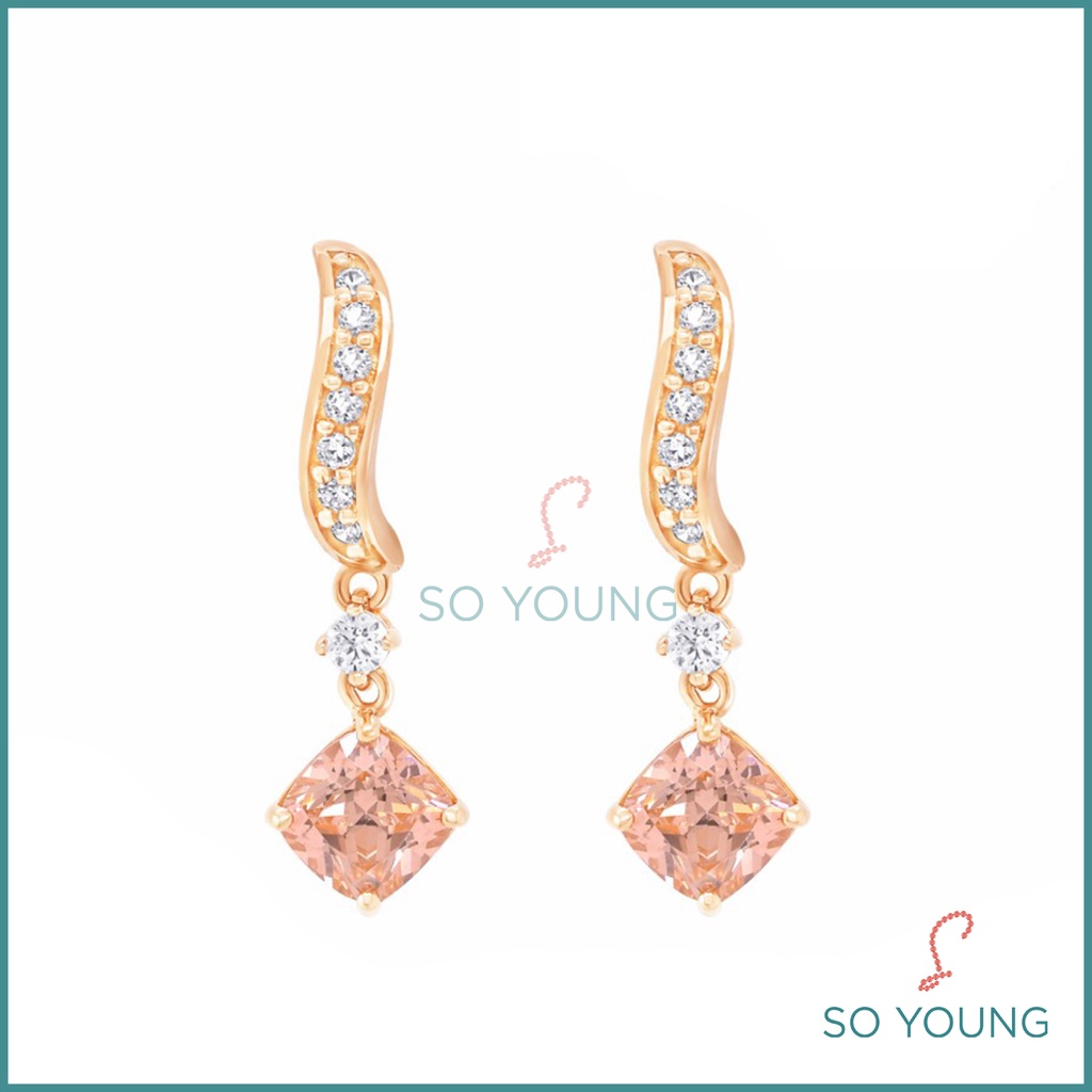 Anting Sandra Dewi Morganite Series EA210383 Kadar 18K