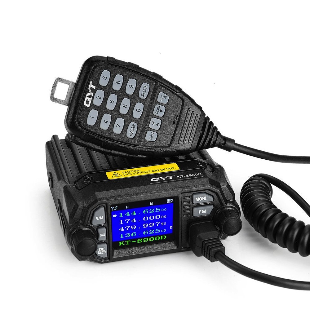 AKN88 - Radio Rig QYT KT-8900D Dual Band Quad Standby 5Tone 25W VHF UHF Ham Mobile Radio