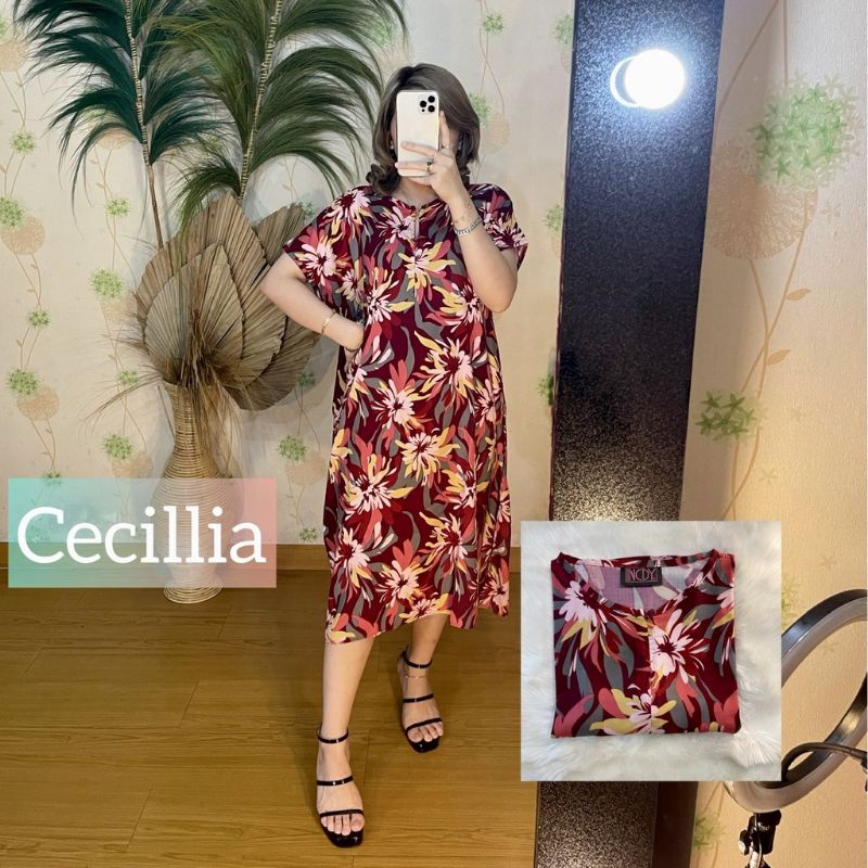 Homewear Daster Pendek Selutut Rayon Kekinian