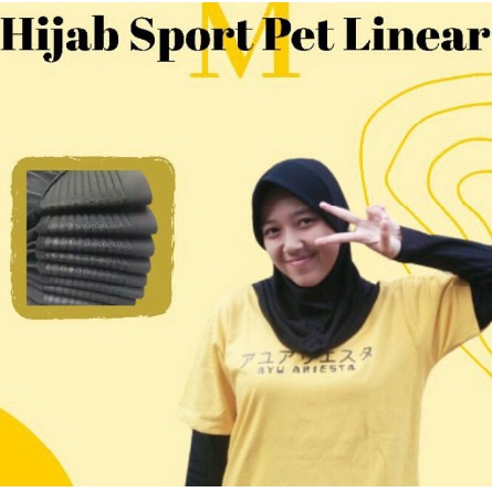 Hijab Instan Sport Kerudung Olahraga spandek bergo polos Linear / Hijab Sporty Pendek