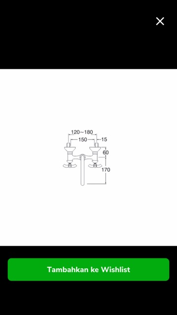 San ei kran tembok mixer panas dingin cuci piring type K35P original