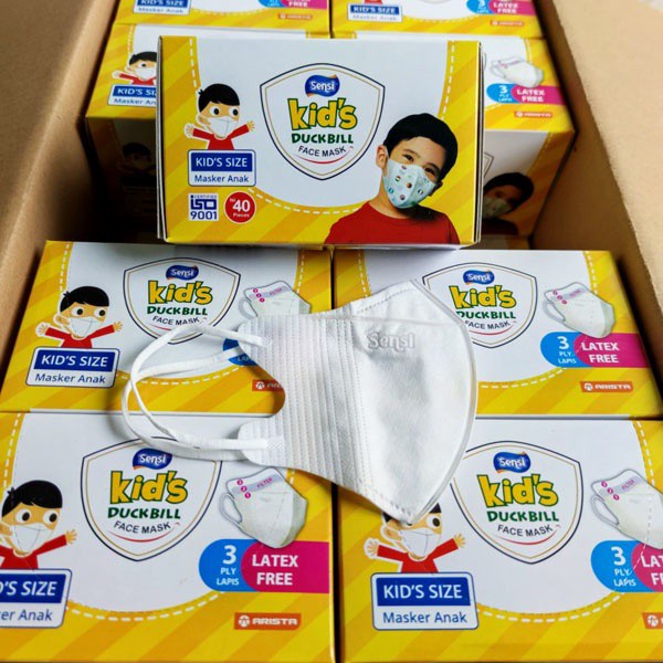 Sensi Kids Duckbill Face Mask 3-ply isi 40