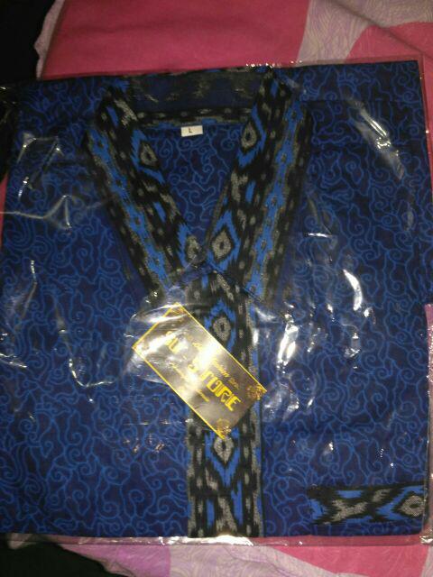 Bswart Batik Hrb026 Kenongo Hem Pendek Padi Pekalongan M L Xl Batik Pria Murah Modern Grosir
