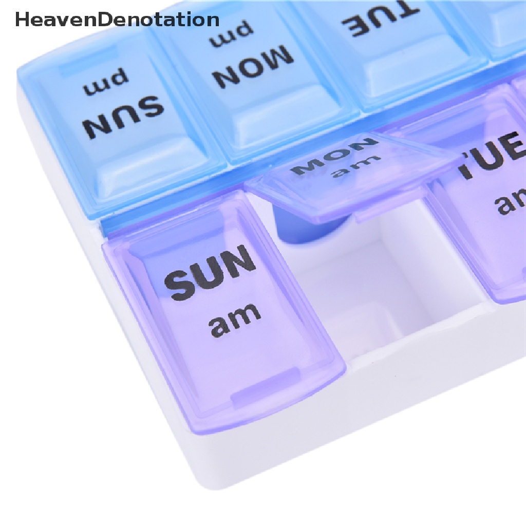 [HeavenDenotation] Hot Sale 7 Day Weekly Pill Medicine Box Holder Storage Container Case Portable