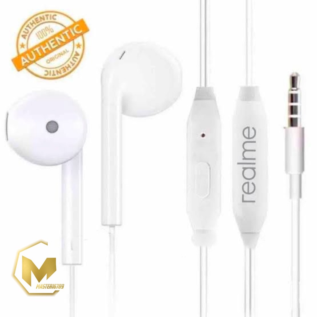 R15 Headset headsfree earphone Hf ORIGINAL REALME 2 3 5 6 7 pro C1 c2 c3 c11 c15 c12 c17 c20 C21y JACK 3.5MM MA2223